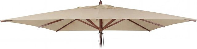 MCW Ersatz-Bezug für Gastronomie Holz-Sonnenschirm C57b, eckig, Polyester, Creme, B/T: 400 x 400 cm - Bild 2