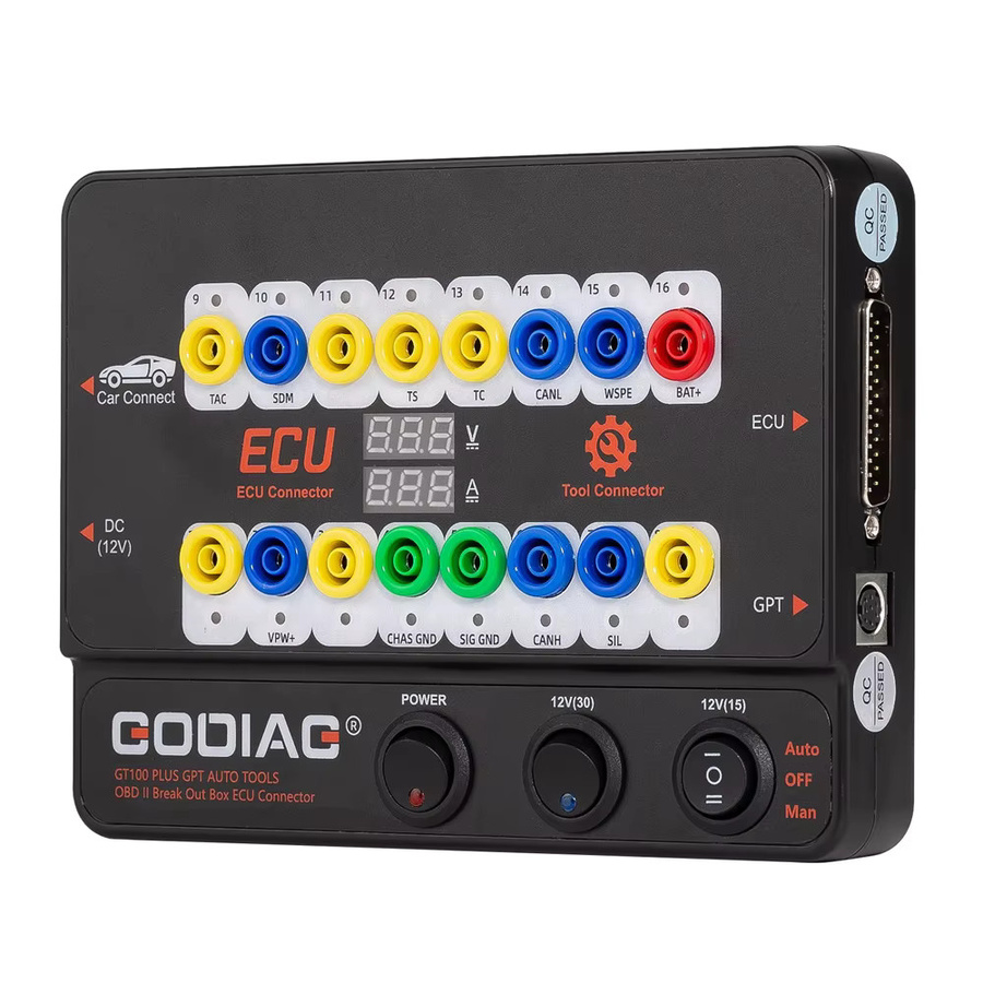 GODIAG GT100 PLUS GPT ENET DoIP Breakout-Box ECU-Anschluss für OBD II, Schwarz - Bild 4