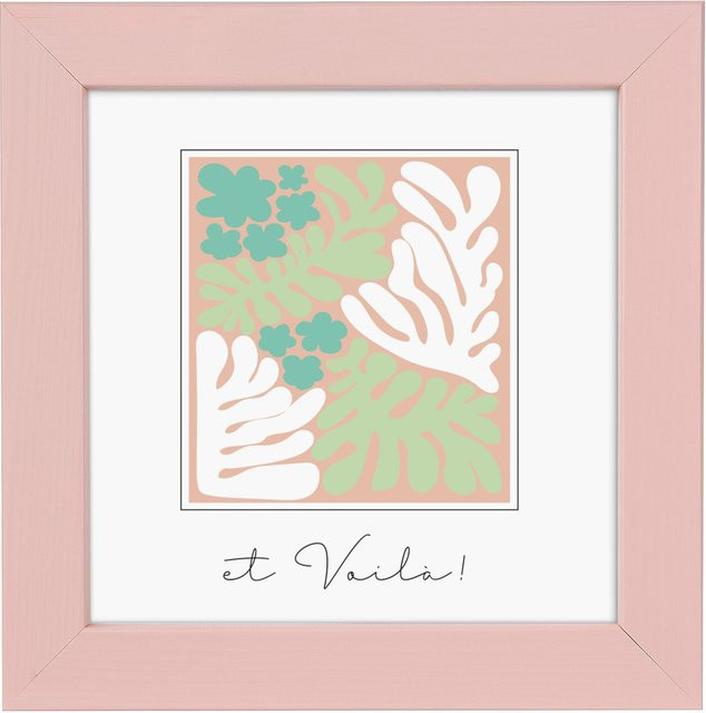 goldbuch Bilderrahmen Aura Floral aus Holz in Dirty Rose, Breite: 10 cm, Höhe: 10 cm - Bild 1