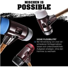 Halder Simplex Schonhammer aus Superplastik und Nylon in Weiß und Multicolour - Bild 1
