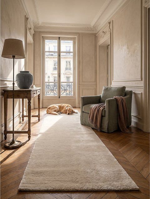 Antirutsch Läufer ALDAN Kadima Design in Beige B: 80 cm, L: 300 cm - Bild 1