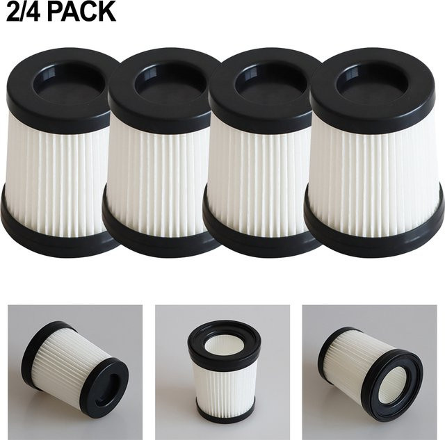 2/4 Stück waschbare HEPA-Filter Ersatz für Kalado KCV01 Akku-Staubsauger Zubehör in Weiß von VIBRATITE - Bild 1