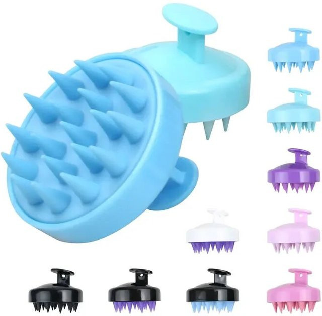 Silikon Kopfhaut Massage Pinsel zur Haarreinigung, Unisex - Bild 1