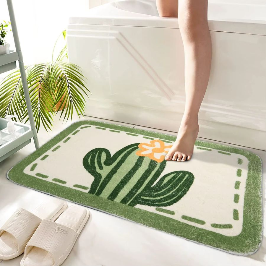 VIKAMA Moderner Teppich aus Kunstkaschmir für Badezimmer, Wohnzimmer und Schlafzimmer - Bild 1