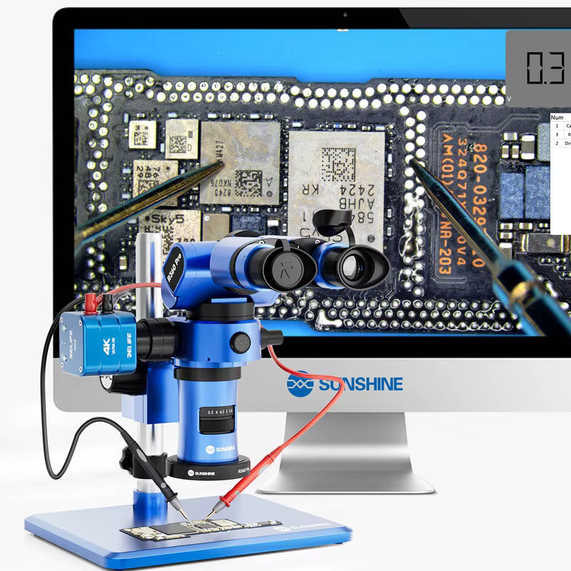 RELIFE MC2 Mikroskop-Multimeter-Kamera mit 4K HDMI-Ausgang und 1080P 60 FPS sowie HDMI und Typ-C Schnittstelle in Blau - Bild 3