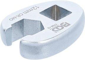 BGS Hahnenfußschlüssel aus Chrom-Molybdänstahl mit 3/8 Zoll Innenvierkant Antrieb und 12 mm Schlüsselweite in Silber - Bild 1