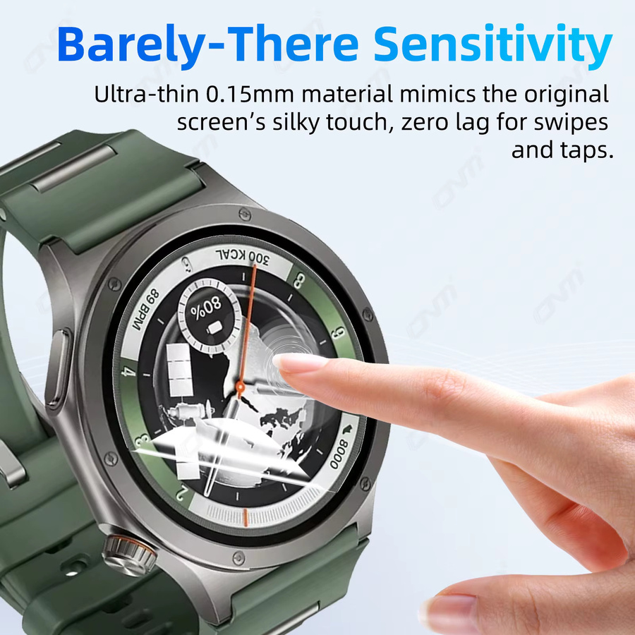 Hydrogel-Displayschutzfolie für OnePlus Watch 4, transparent, kratzfest und HD-Vollabdeckung - Bild 3