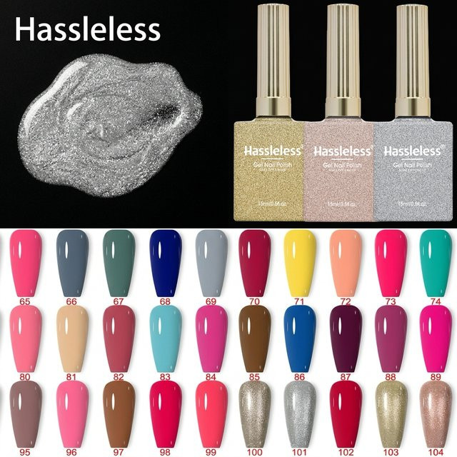 Hassleless Gel-Nagellack, Schimmernd, 15 ml - Bild 1