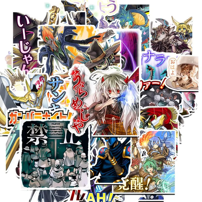 Bandai Yu-Gi-Oh Kleine Karten-Zusatzsticker, 40 Stück, DIY Aufkleber - Bild 4