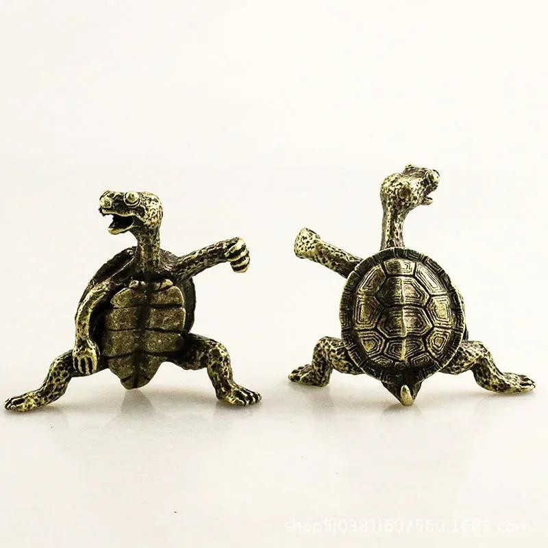 Yiran Furniture Weihrauchhalter Schildkröte in Bronze und Gold aus Zinklegierung im Vintage-Design - Bild 3
