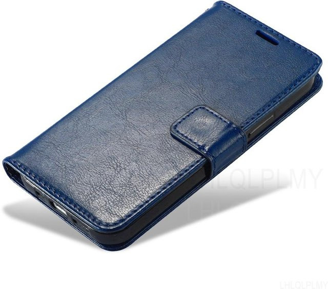 Luxus Leder Flip Case Brieftaschenhülle für Nokia 2.3 in Blau - Bild 1