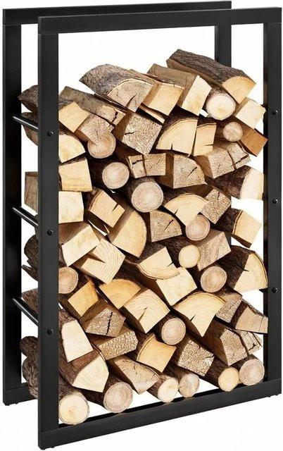 BLACK OAK Kaminholzregal JACK aus Metall, Schwarz, B/H/T: 100 x 60 x 25 cm - Bild 1