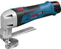 Bosch Professional Akku-Blechschere GSC 12V-13 in Blau/Schwarz mit 2 x 2,0 Ah Akkus und Ladegerät im L-BOXX - Bild 1