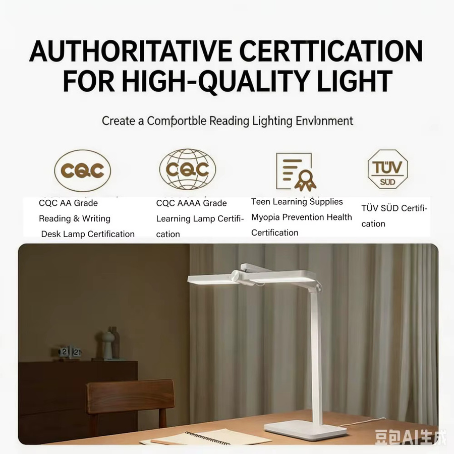 MiJia Desktop-Schreibtischlampe mit Vollspektrum-LED, Sitzsensorik und doppeltem Lichtkopf in Weiß - Bild 4