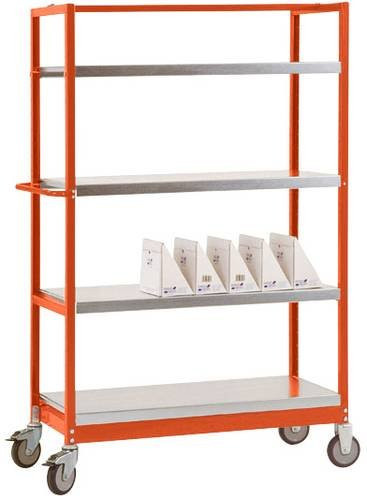 Manuflex Etagenwagen TV3121.2001 in Rotorange (RAL 2001) aus Stahl - Bild 1