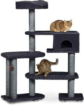 MORE Kratzbaum Charlie grau mit Höhle für Katzen - Bild 1