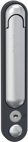 Schneider Electric PrismaSeT-P Drehtürgriff mit Zylinderschloss und Schlüssel Nr. 405 in Anthrazit und Silber - Bild 1