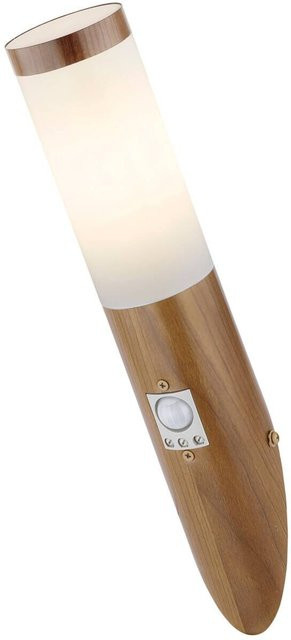 Globo Lighting Außenleuchte Up-Down mit Bewegungssensor in Braun mit Opalglas für Garten, Terrasse und Balkon, Höhe: 40,5 cm, Tiefe: 7,6 cm - Bild 1