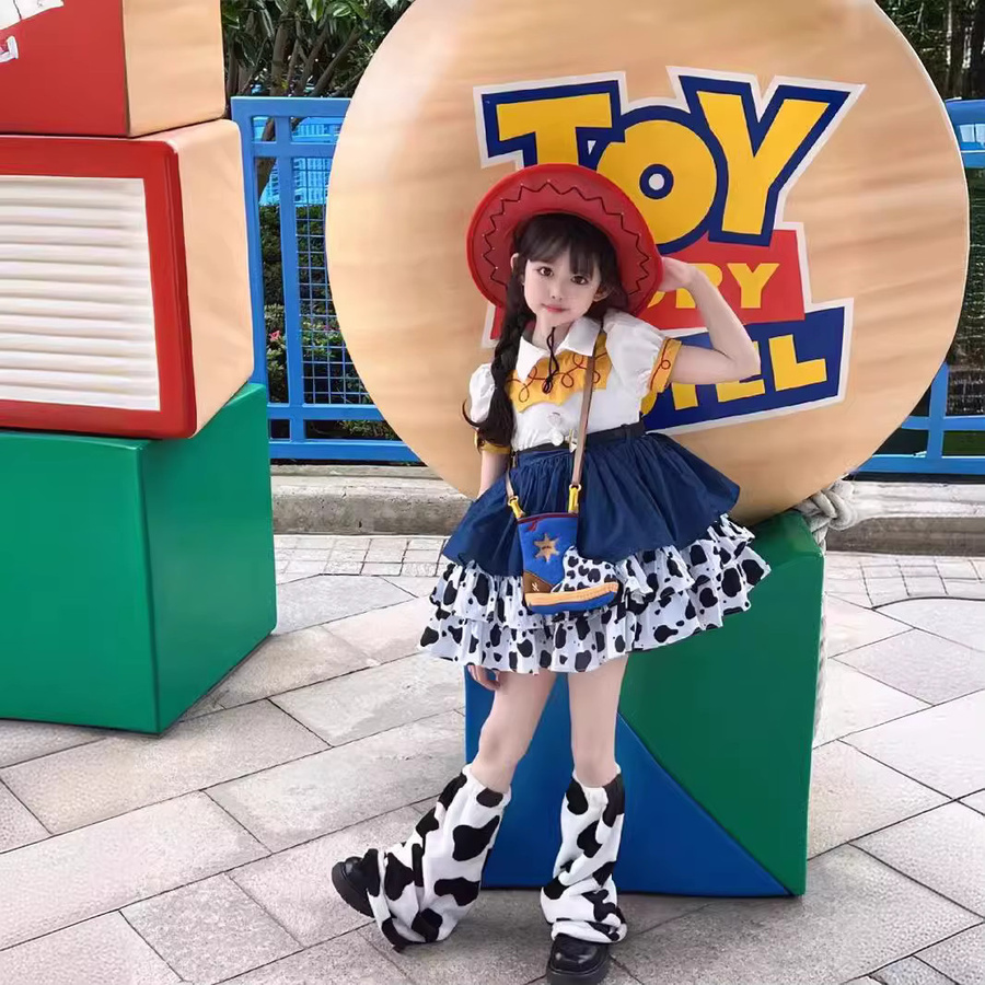 Disney Toy Story Jessie Cosplay Kostüm, Mädchen, Plüsch / Textil, Bunt / Mehrfarbig - Bild 4
