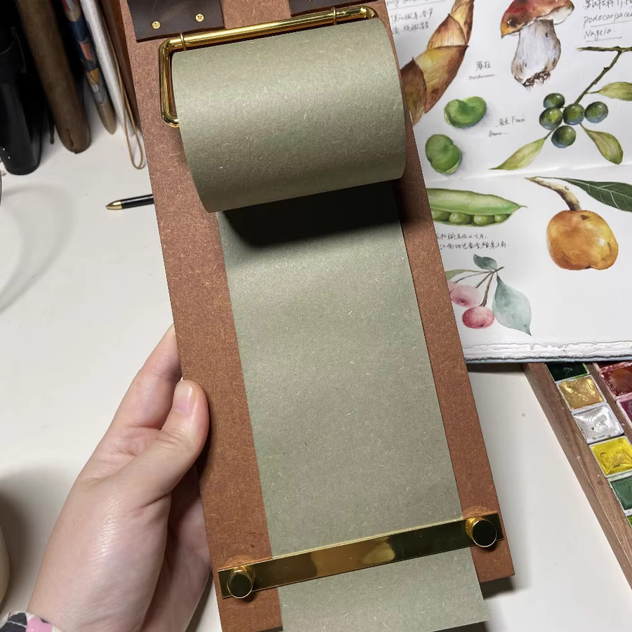 Vintage Sticknotizen zum Abreißen in Grün – Künstlerische leere Nachrichtenkarten aus Papier für Büro und Schule - Bild 3