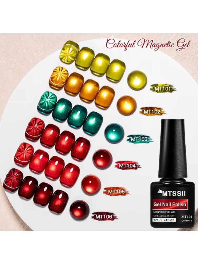 Mtssii MT104 Gel Nagellack, Cat Eye, Schimmernd - Bild 7