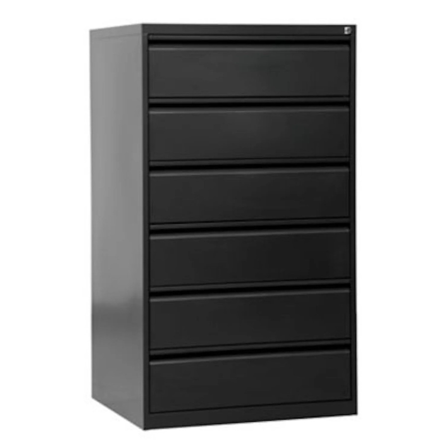 PROREGAL Karteischrank Mare mit 6 Schubladen aus Metall in Anthrazit, H x B x T: 132 x 76 x 62 cm - Bild 2