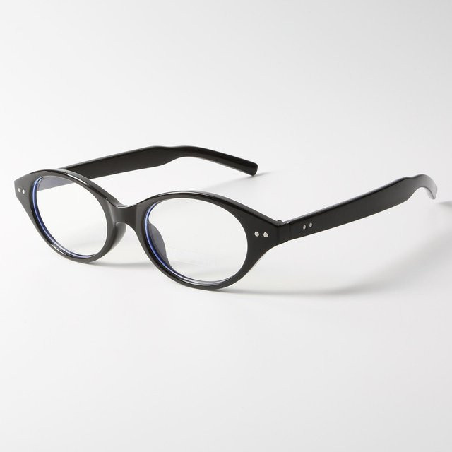Gm Korrektionsbrille, oval, Vollrand, Kunststoff, schwarz, Damen, Blaulichtfilter - Bild 1