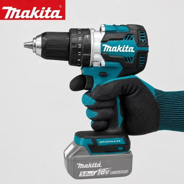 Makita 18V LXT Akku-Bohrschrauber DDF487 Bürstenlos mit BL1860B und BL1840 Lithium-Akkupacks - Bild 1