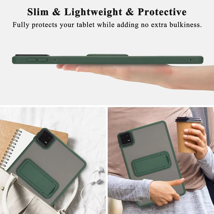 Stoßfeste Tablet-Schutzhülle für Xiaomi Pad 7, Pad 7 Pro, Mi Pad 6, Pad 6 Pro, SE und Redmi Pad 2 mit Standfunktion in Blau oder Grün - Bild 3