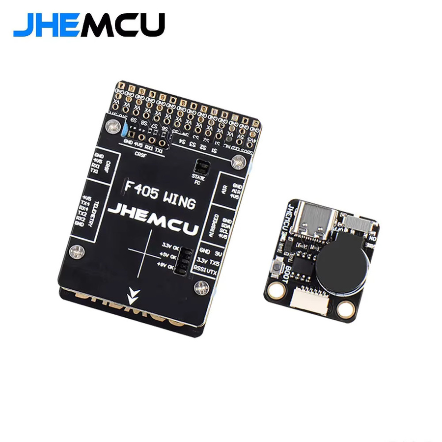 Jhemcu F405 Wing INAV Flugcontroller mit Barometer, Gyroskop, OSD und Blackbox in Schwarz für RC-Flugzeuge und Starrflügel - Bild 2