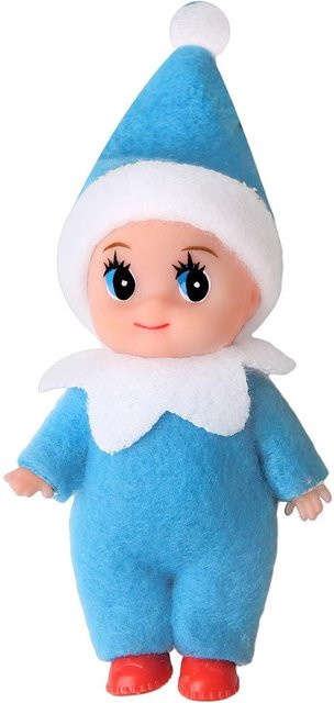Bunte Weihnachts-Baby-Elfenpuppe, Plüsch / Textil, ab 3 Jahren - Bild 1