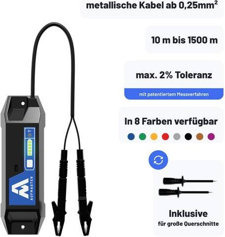 HELU Aufmaster AM1 Kabellängenmessgerät in Schwarz - Bild 1