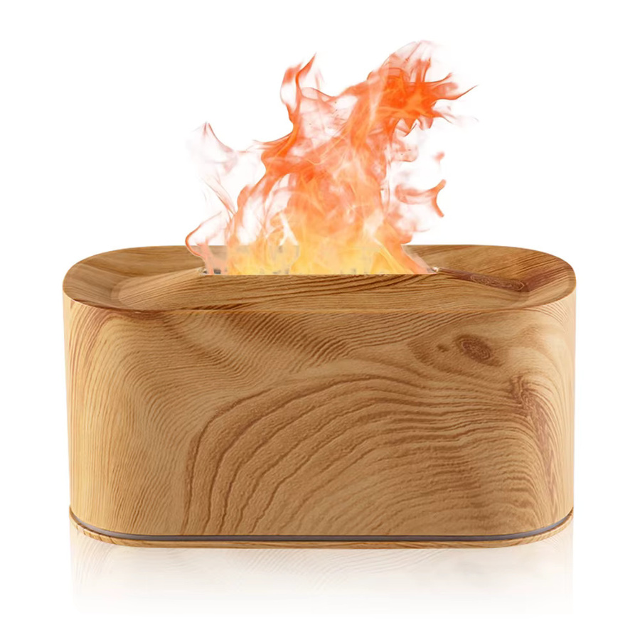 Sulvgo Aromatherapie-Diffusor mit Flammeneffekt und Luftbefeuchter in Schwarz - Bild 4