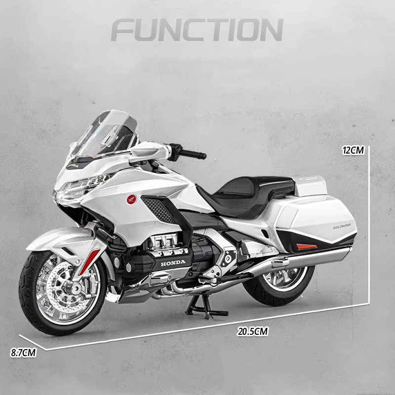 Honda Gold Wing GL1800 Motorradmodell, 1:12, mit Licht und Sound - Bild 1