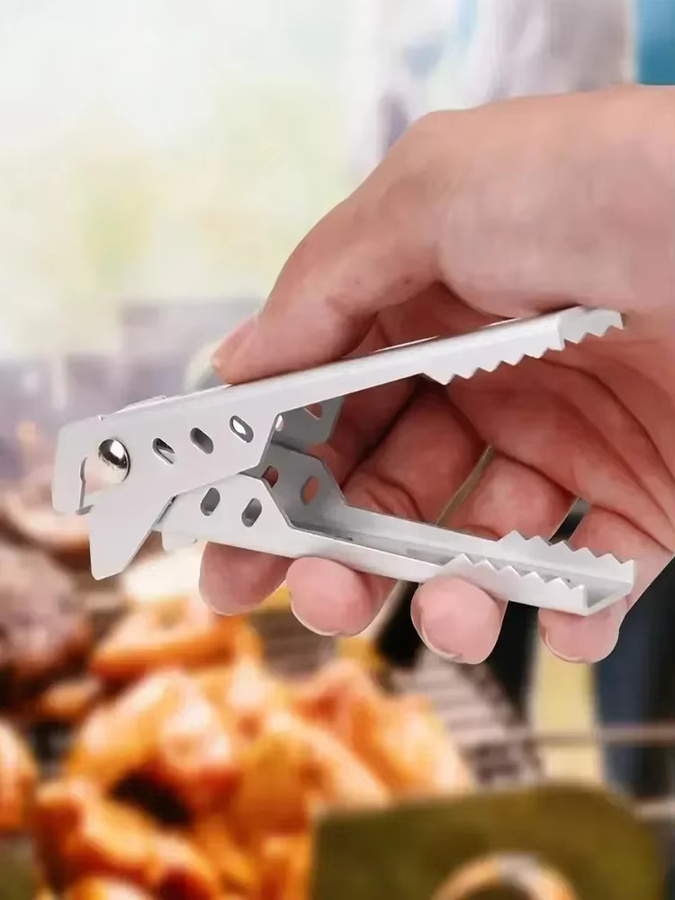 LISM Camping Topfgriff aus Aluminiumlegierung in Silber als tragbarer Schüssel- und Pfannengreifer für Outdoor und Küche - Bild 6
