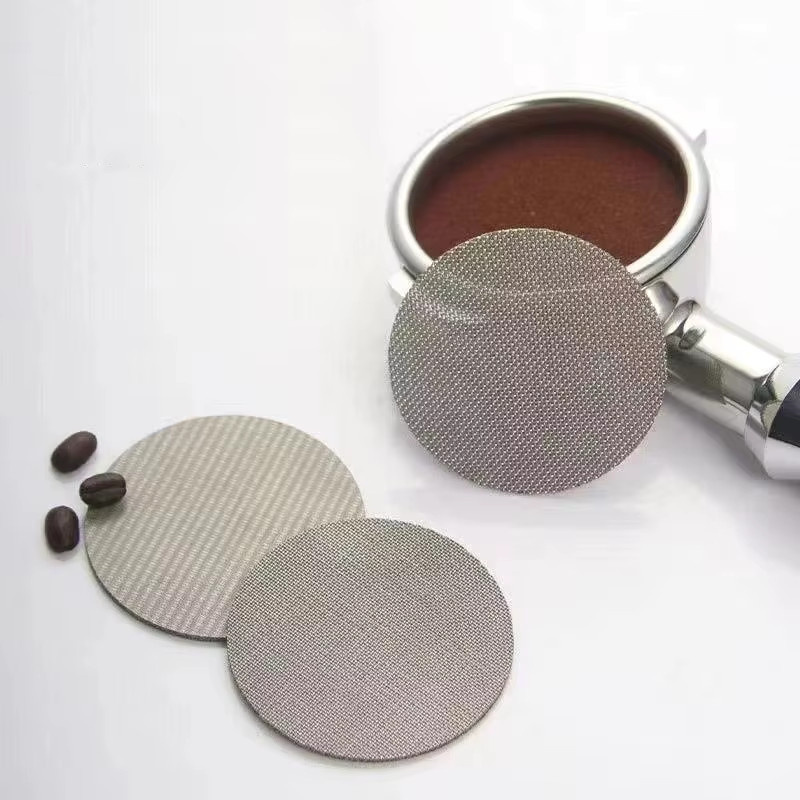 Wiederverwendbares Espresso Puck Sieb aus Metall in Silber, feines Netz für Barista Kaffeezubereitung, Durchmesser: 51 mm, 53 mm oder 58 mm - Bild 3