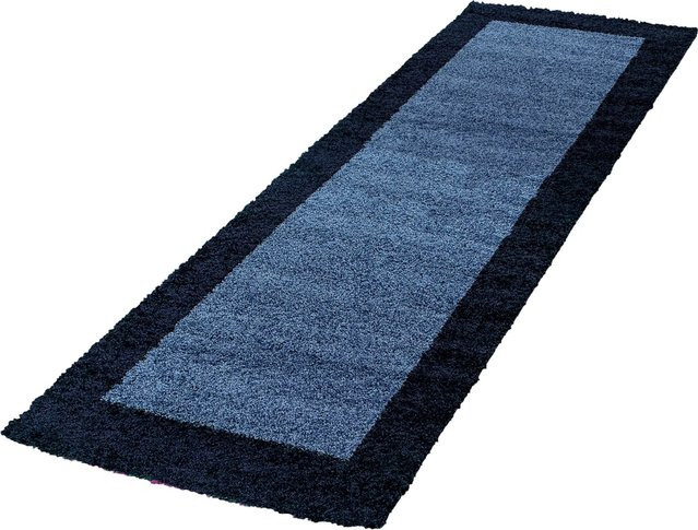 Ayyildiz Hochflorteppich Life in Marineblau mit Bordüren-Design, B: 100 cm, T: 200 cm - Bild 1