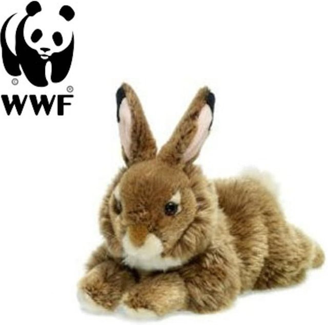 WWF Hase, Plüschtier, liegend, 19cm, Braun - Bild 1