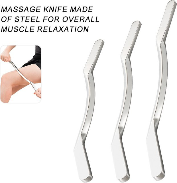 JWWMMJ Gua Sha Massage Werkzeug aus Edelstahl, Unisex - Bild 1
