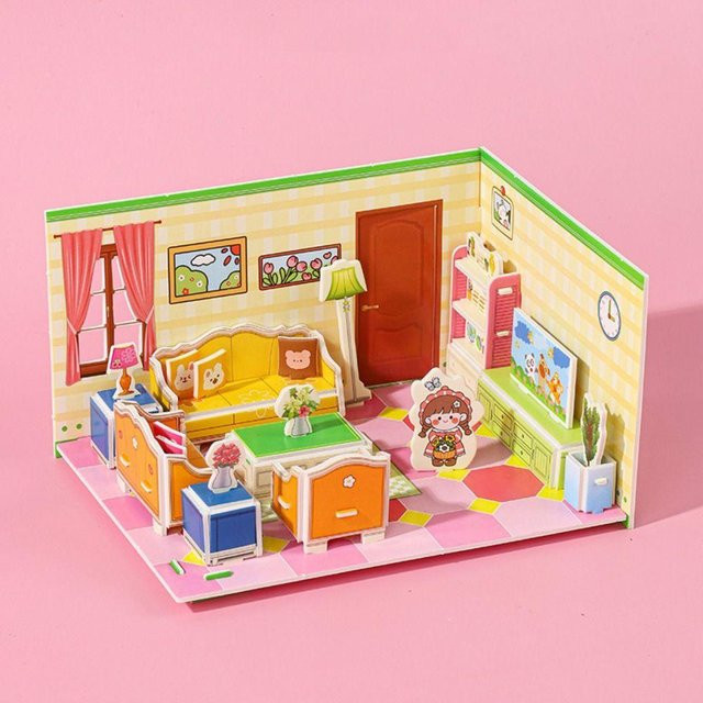 Binchi Fitness 3D-Raummodell Puzzle, Pappe / Karton, ab 0 Jahre - Bild 1