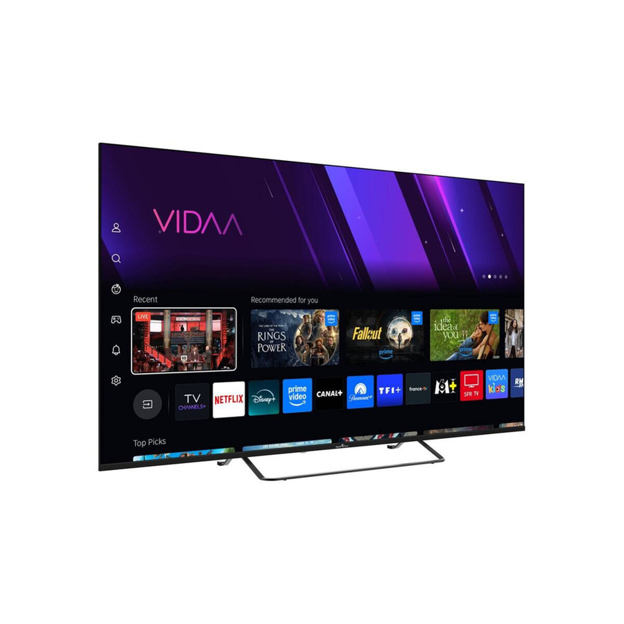 Smart-Tech QLED Smart TV 55QV02K 55 Zoll 4K UHD HDR in Schwarz - Bild 1