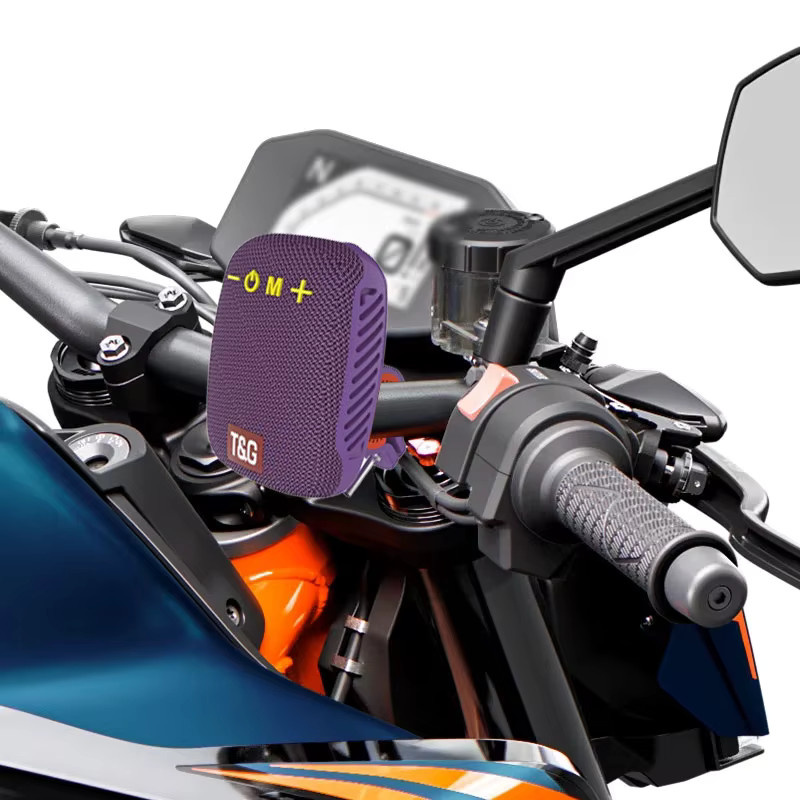 T&G TG392 Tragbarer Outdoor-Lautsprecher in Blau mit 3-in-1 Montageoption für Lenker, Hüftgurt oder Desktop und lautem Stereoklang - Bild 5