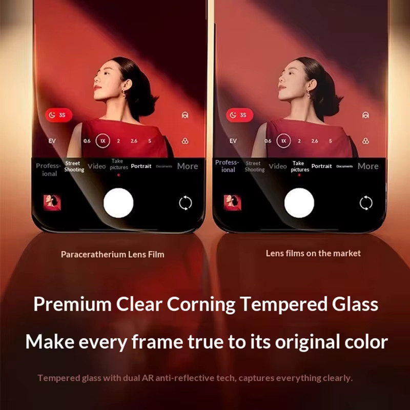 Honor Magic8 Pro und Honor Magic8 Kameraobjektivschutz Glas Kameraschutzfolie transparent mit Installationshilfe - Bild 4