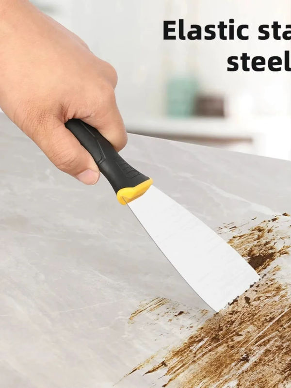 DELI Professionelle Kittkelle und Fettmesser Set für Wandarbeiten und dekorative Farben - Bild 6