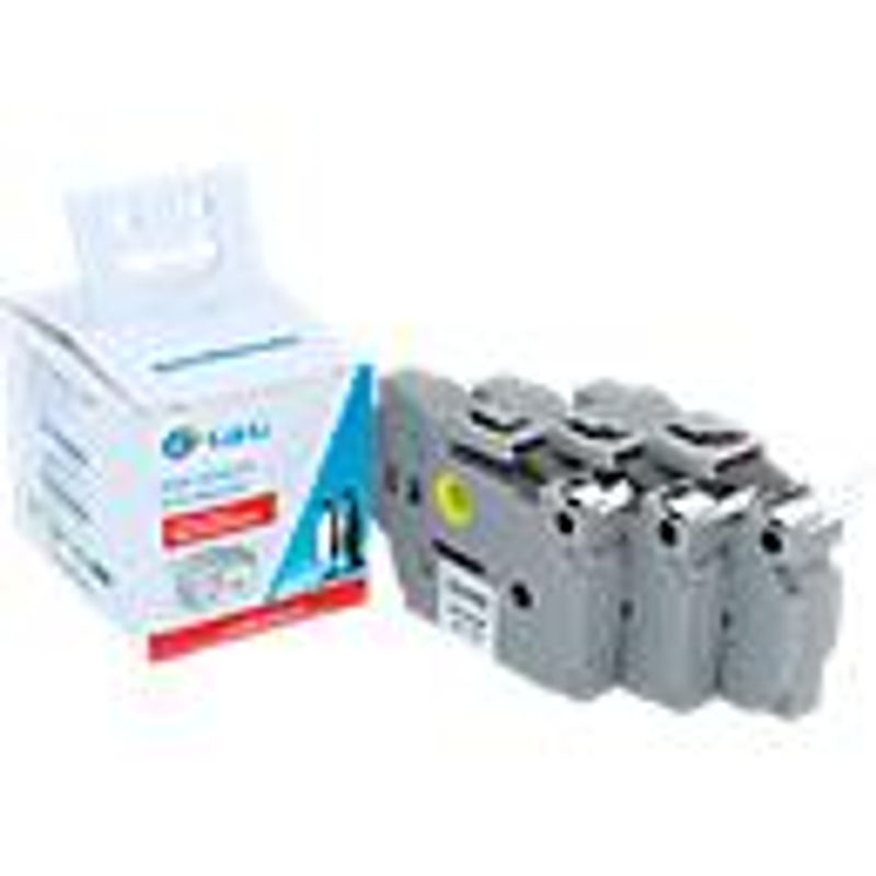 3er-Set kompatible Schriftbänder für Brother TZe-221, TZe-231 und TZe-241 in Weiß und Schwarz, Länge: 8 m, Breite: 9 mm, 12 mm und 18 mm - Bild 3