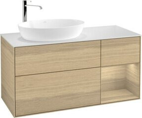 V&B Waschtischunterschrank Finion in Oak, Breite: 120 cm, Tiefe: 50,1 cm, Höhe: 50,1 cm - Bild 1