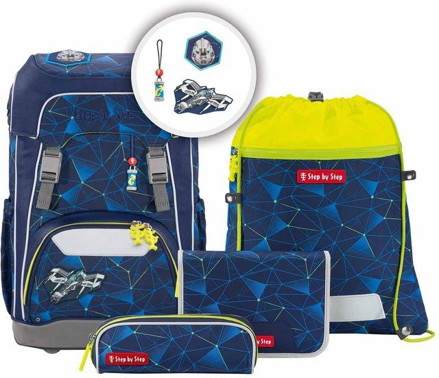 Step by Step GIANT Schulranzen-Set 5-teilig Starship Sirius in Blau - Bild 1