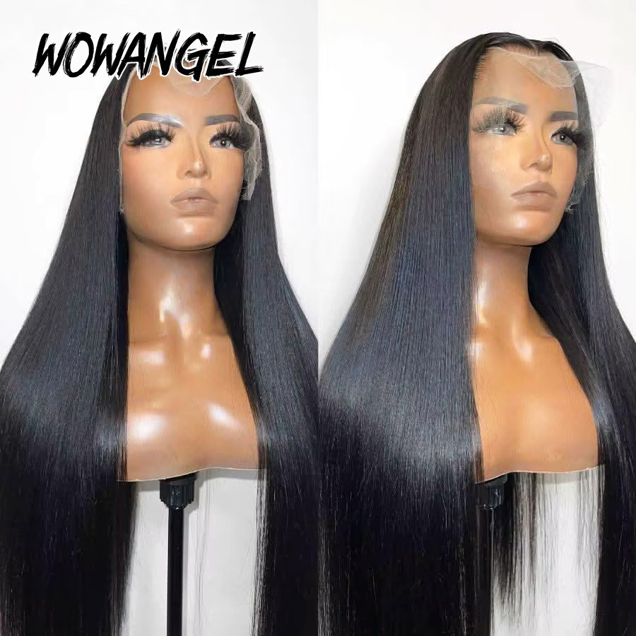 WOWANGEL Lace-Front-Perücke aus 100 % Echthaar, 13x6 HD Lace Full Frontal, Damen - Bild 5