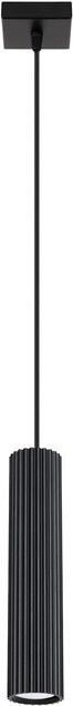 Moderne Hängelampe Licht-Erlebnisse aus Aluminium in Schwarz, höhenverstellbar, GU10, Breite: 8 cm - Bild 1