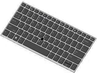 HP SPS-Keyboard mit Hintergrundbeleuchtung und Pointstick in Schwarz (UK-Layout) - Bild 1